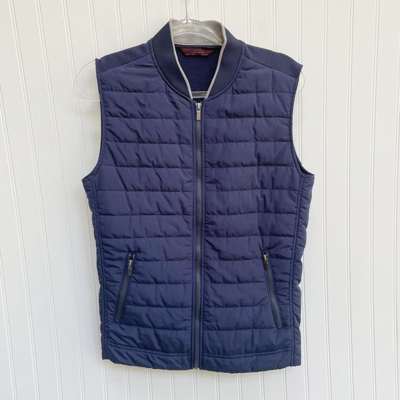 Zara Other - Zara Mens Navy Blue Puffer Vest Jacket